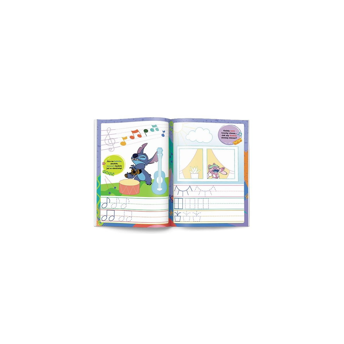 Książeczka edukacyjna Stitch. Rysujemy Szlaczki Ameet (KSS 9115)