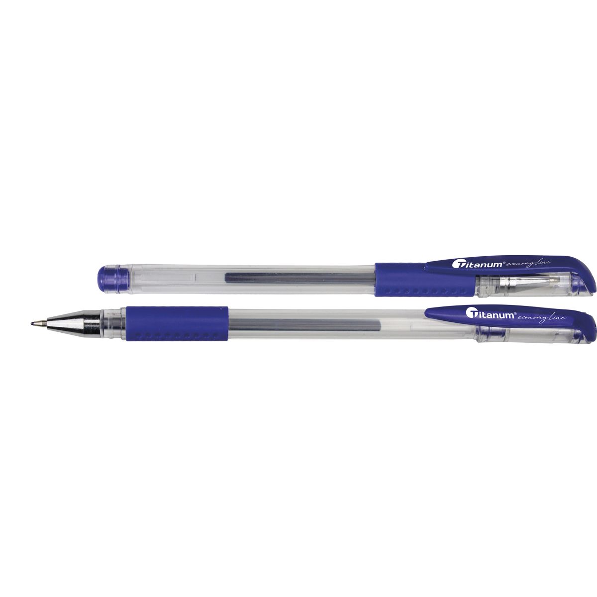Długopis żelowy Titanum niebieski 0,5mm (GPGBLUE ECONOMY)