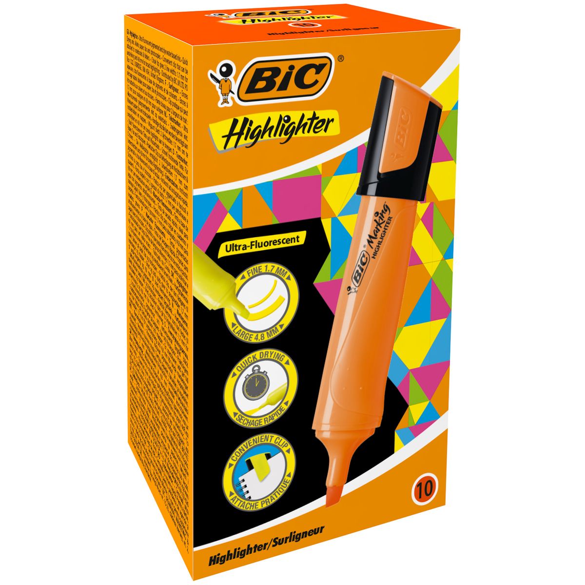Zakreślacz Bic pomarańczowy 1,7-4,7mm (943649)