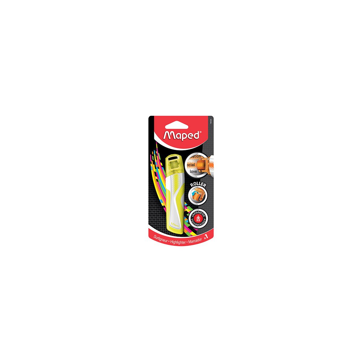 Zakreślacz Maped PEPS fluo żółty (746324)