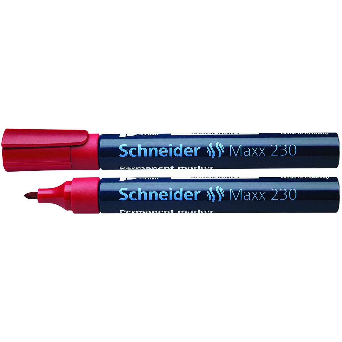 Marker permanentny Schneider Maxx 130 czerwony 1,0-3,0mm okrągła końcówka (SR123002)