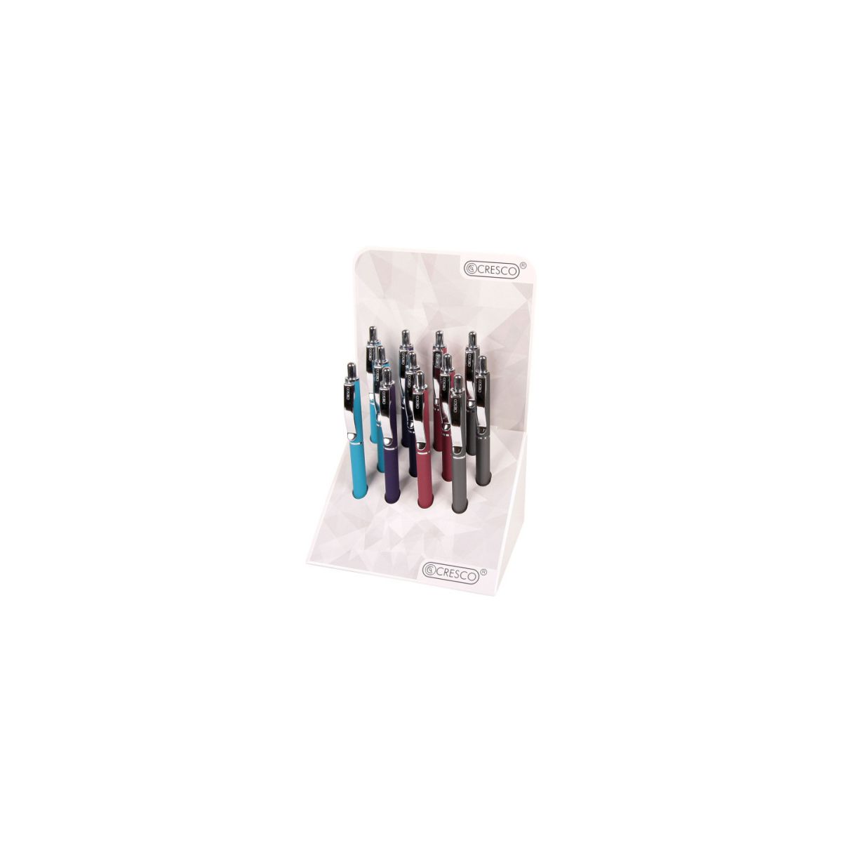 Długopis wielkopojemny Master Soft niebieski 1,0mm Cresco (5907464215450)