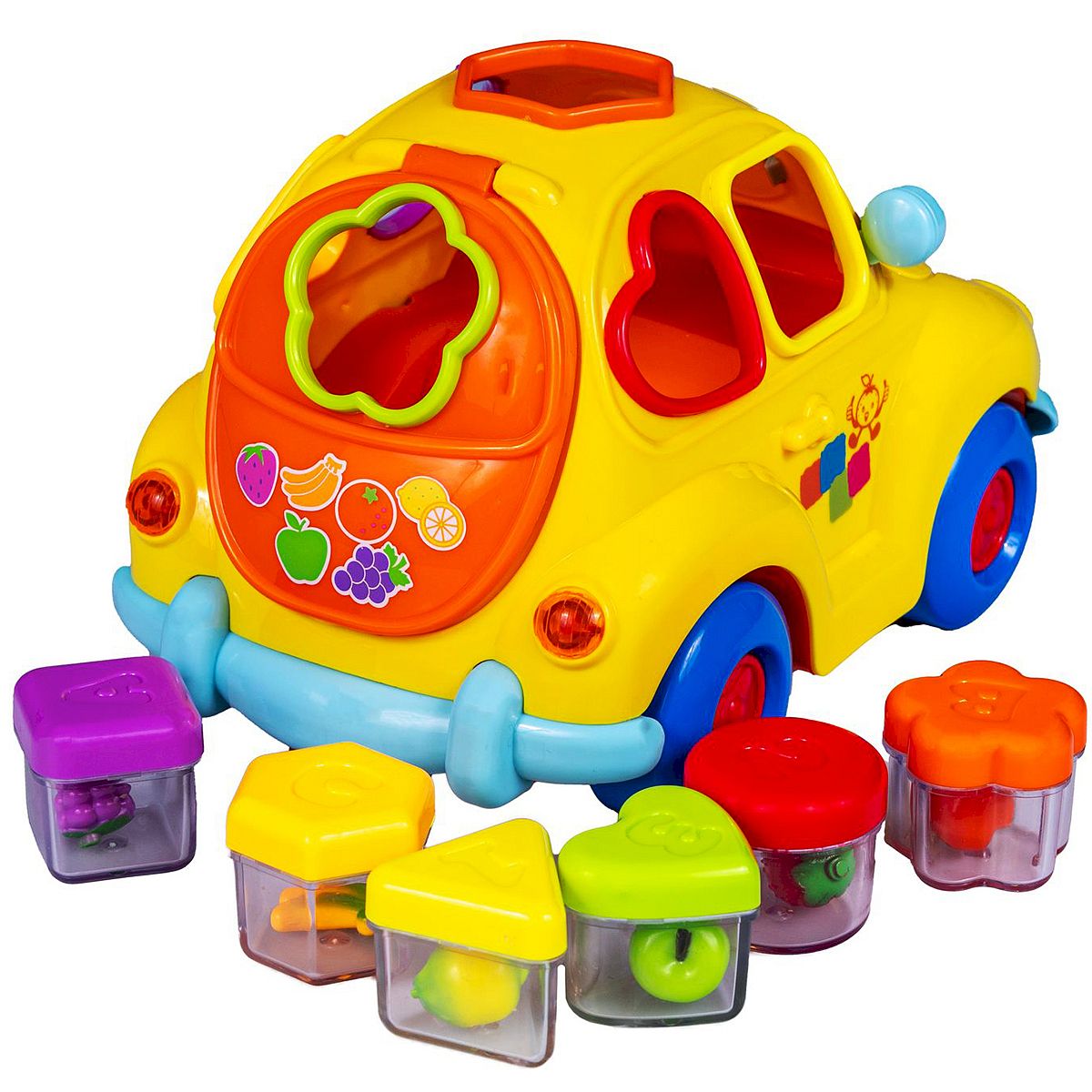 Sorter Zabawne auto z muzyką i światłem Smily Play (SP83668)