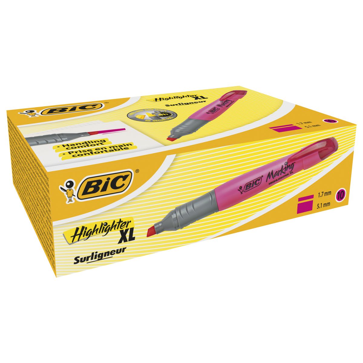 Zakreślacz Bic zakreślacz popielowy 1,0-3,0mm