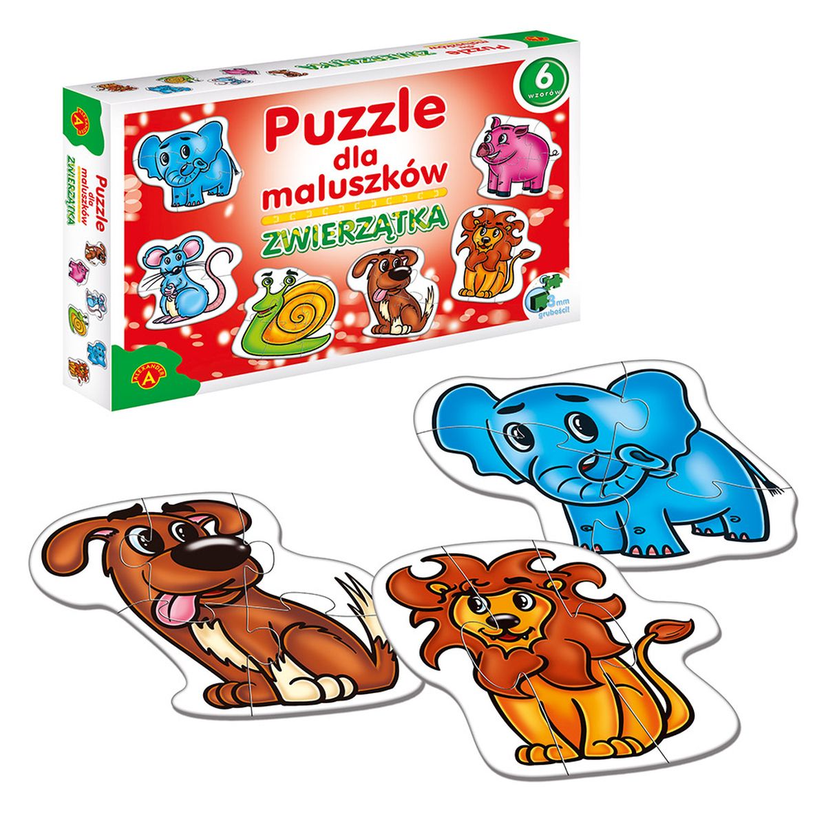 Puzzle ZWIERZĘTA DLA MALUCHÓW mix el. Alexander (5906018005356)