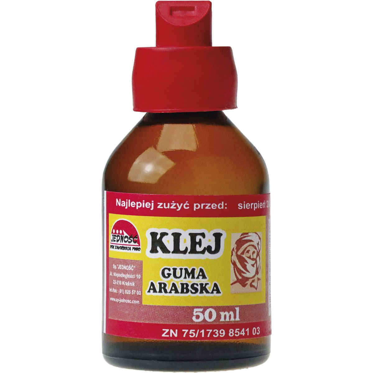 Klej w płynie Spółdzielnia JEDNOŚĆ guma arabska 50ml