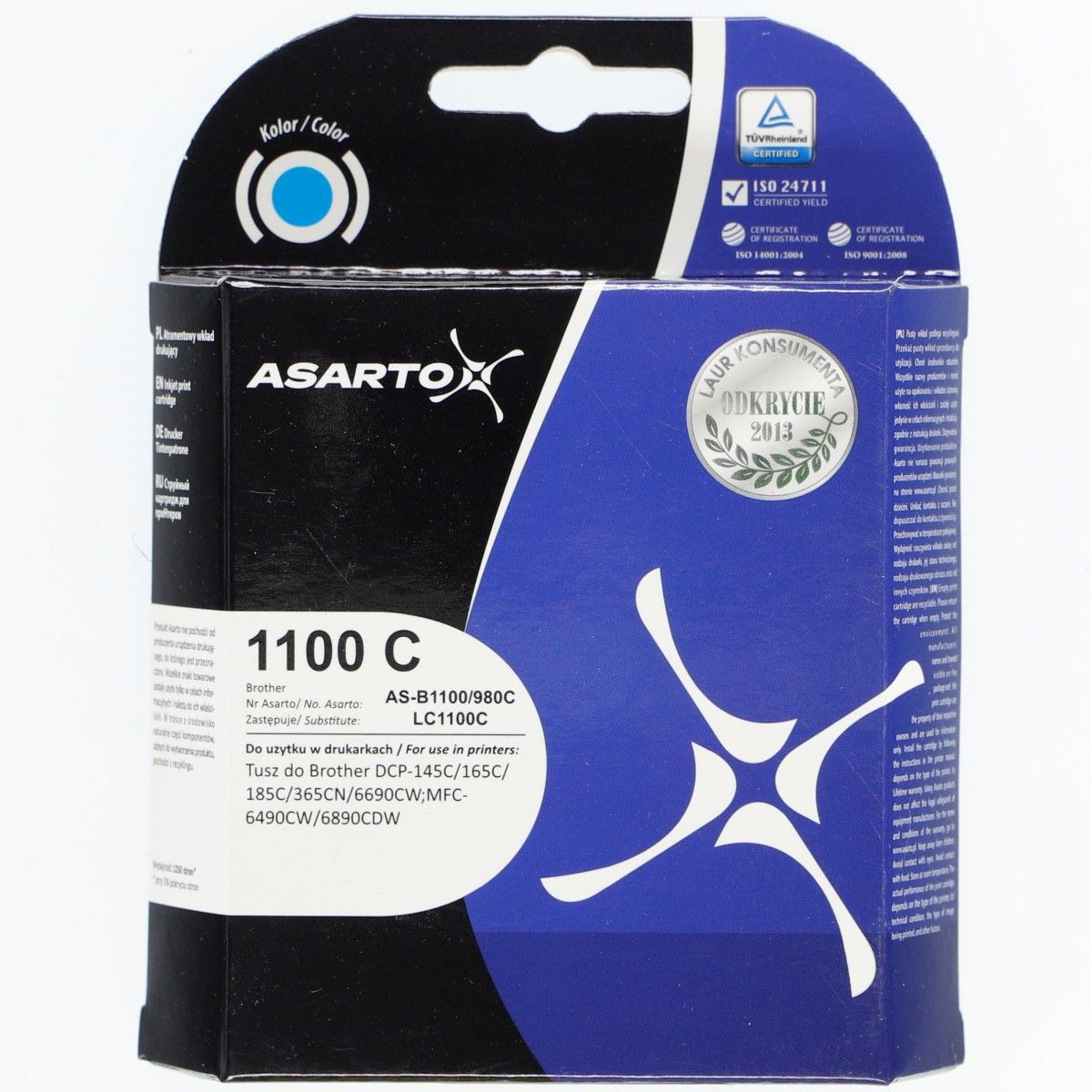 Tusz (cartridge) alternatywny Asarto Brother (AS-B1100/980C)