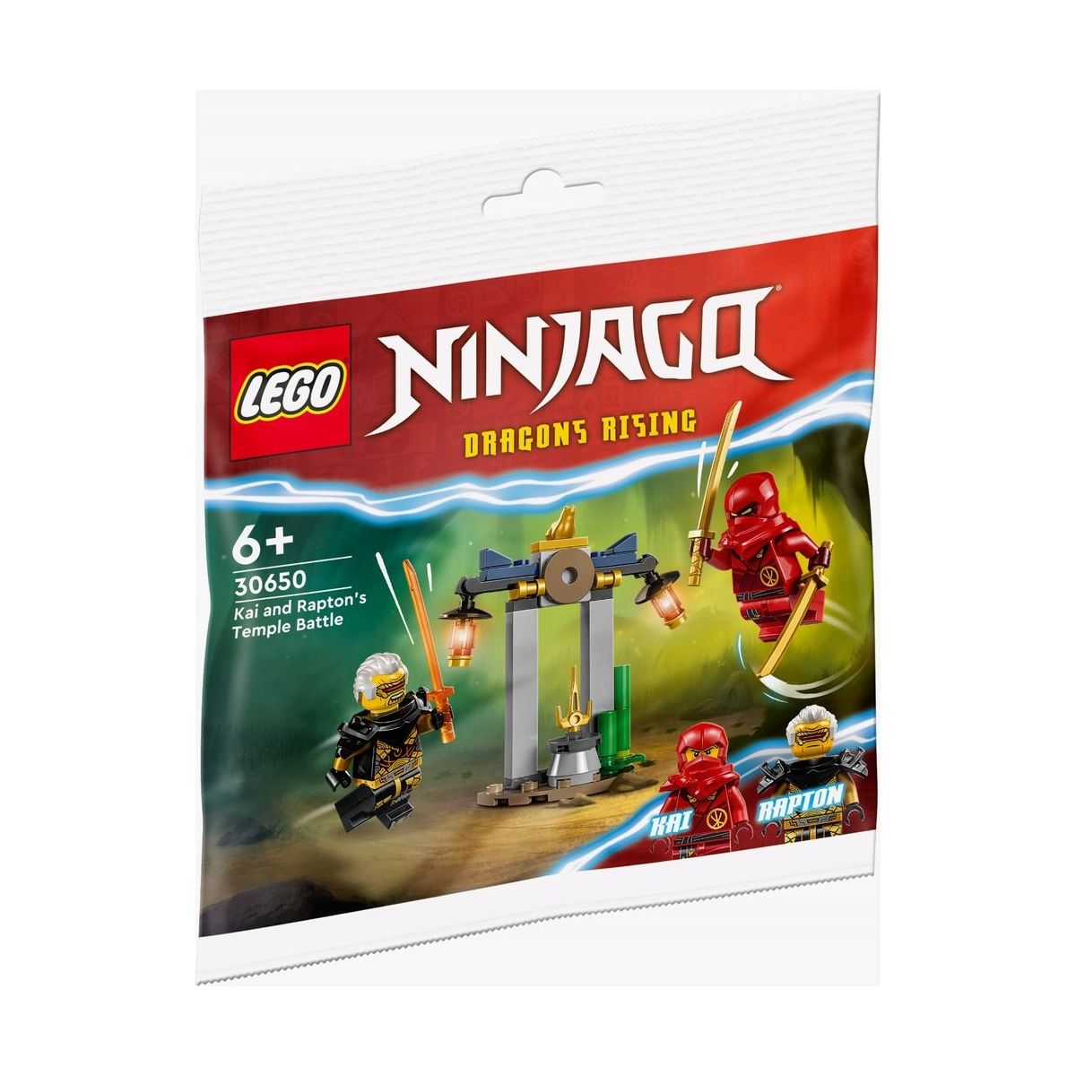 Klocki konstrukcyjne Lego Ninjago Bitwa Kaia i Raptona w świątyni (30650)