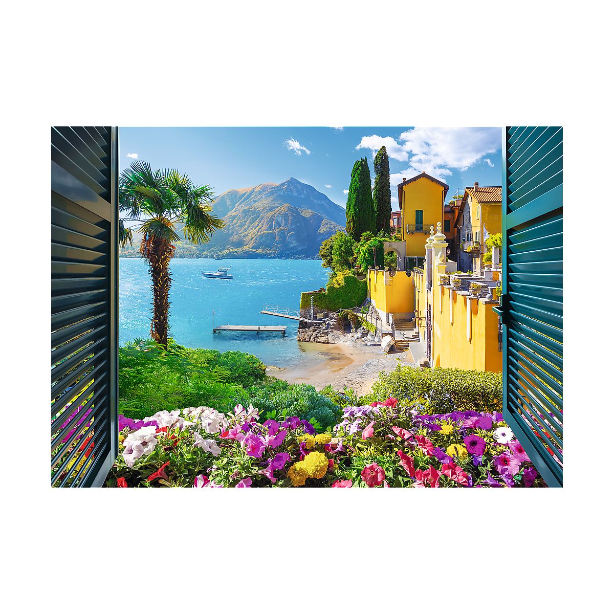 Puzzle Widok na jezioro Como 1000 el. Trefl (10951)
