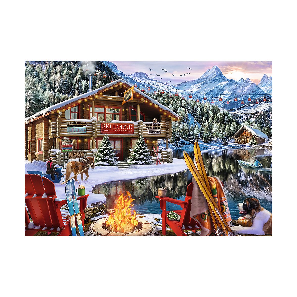 Puzzle Xmass Święta w górach Trefl (37540)