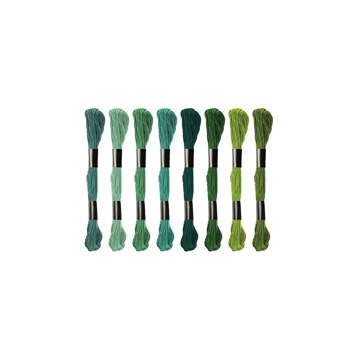 Mulina Titanum Craft-Fun Series tonacja zielona 8 kol. (21DT0514-2)