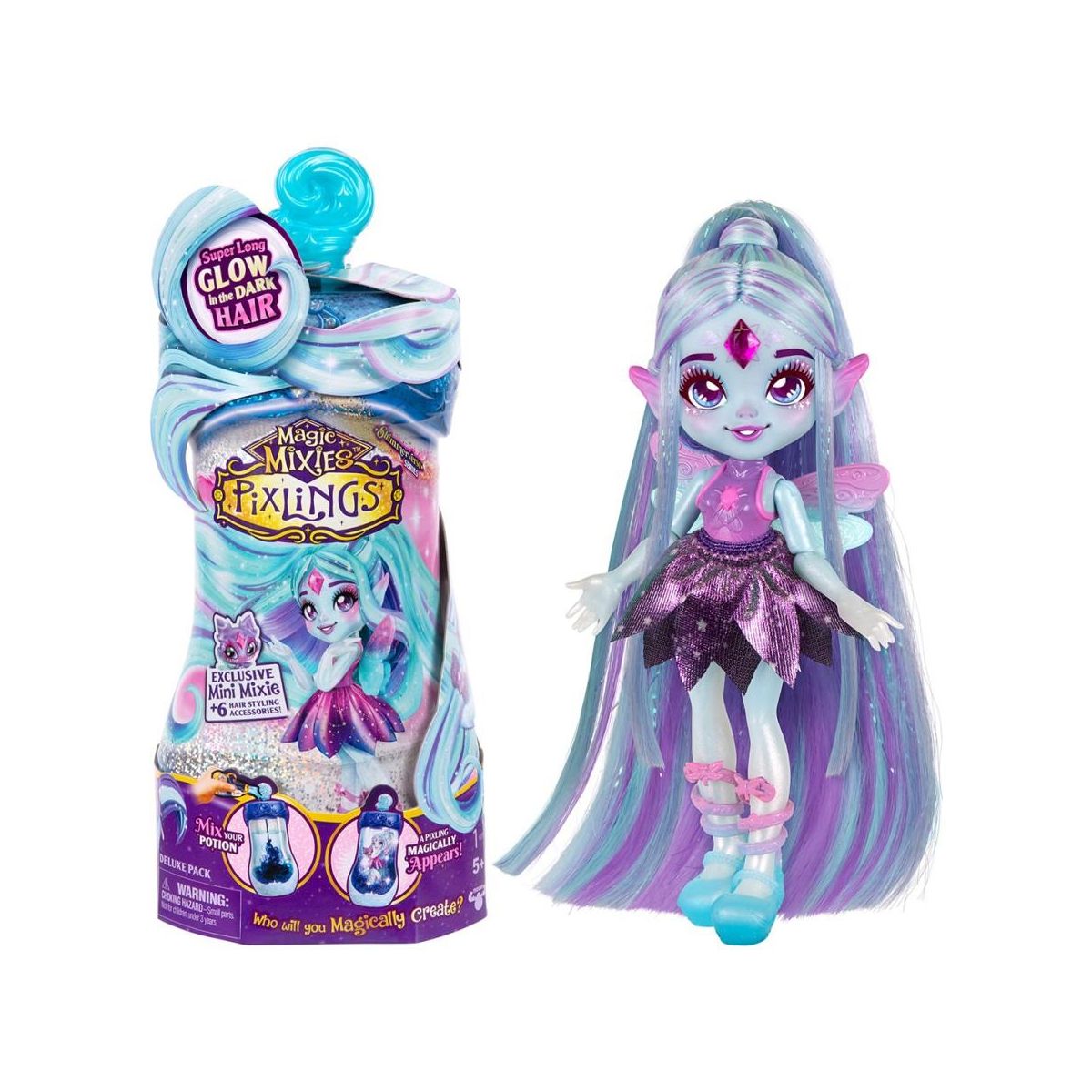 Lalka Tm Toys MAGIC MIXIES PIXLINGS Galaxy Hair Flyt (PIX14999)