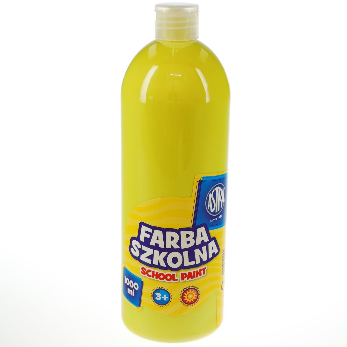 Farby plakatowe Astra szkolne kolor: cytrynowy 1000ml 1 kolor.