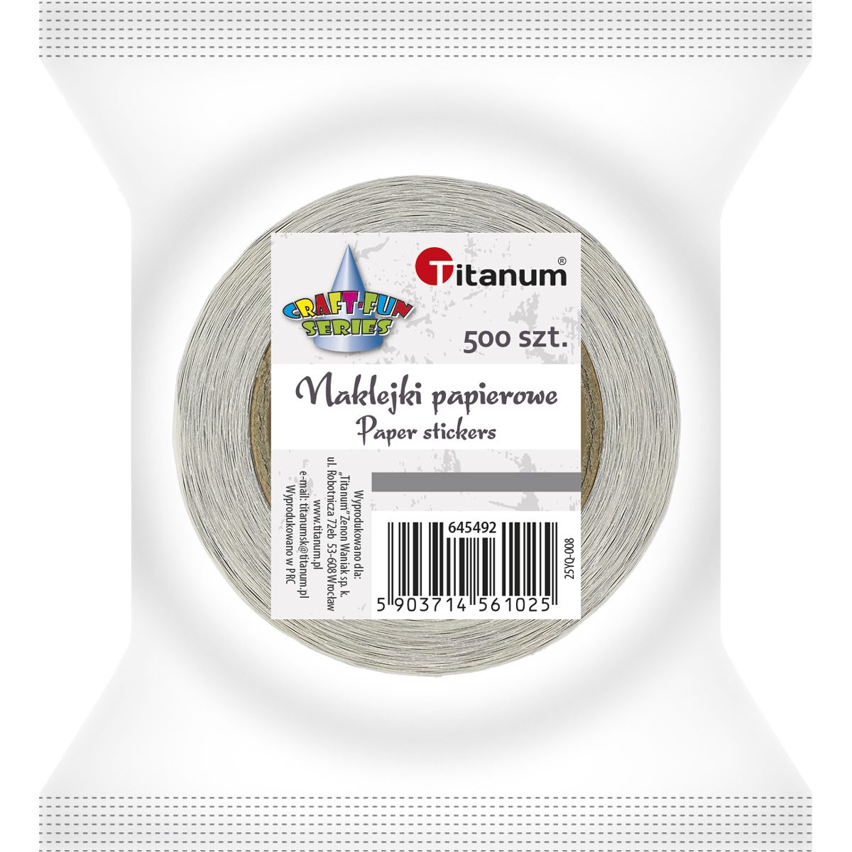 Naklejka (nalepka) Craft-Fun Series Pojazdy budowlane Naklejki na rolce Titanum (25YQ-008)