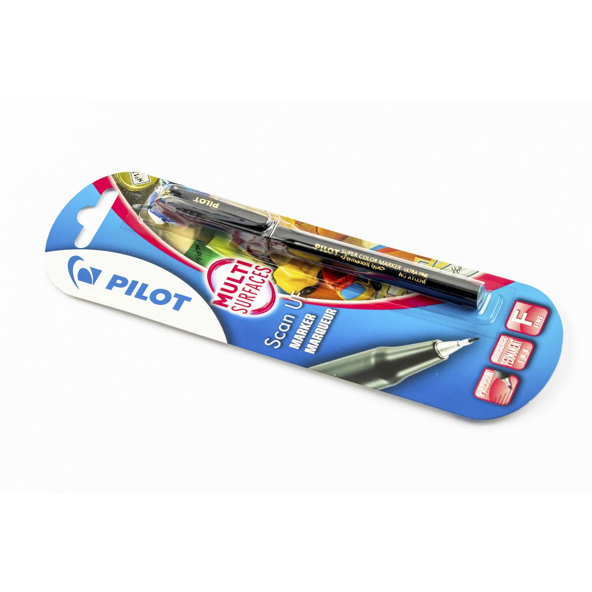 Marker permanentny 3131917400106 czarny 1,0mm okrągła końcówka Pilot (PISCAN-UF-B-BT)