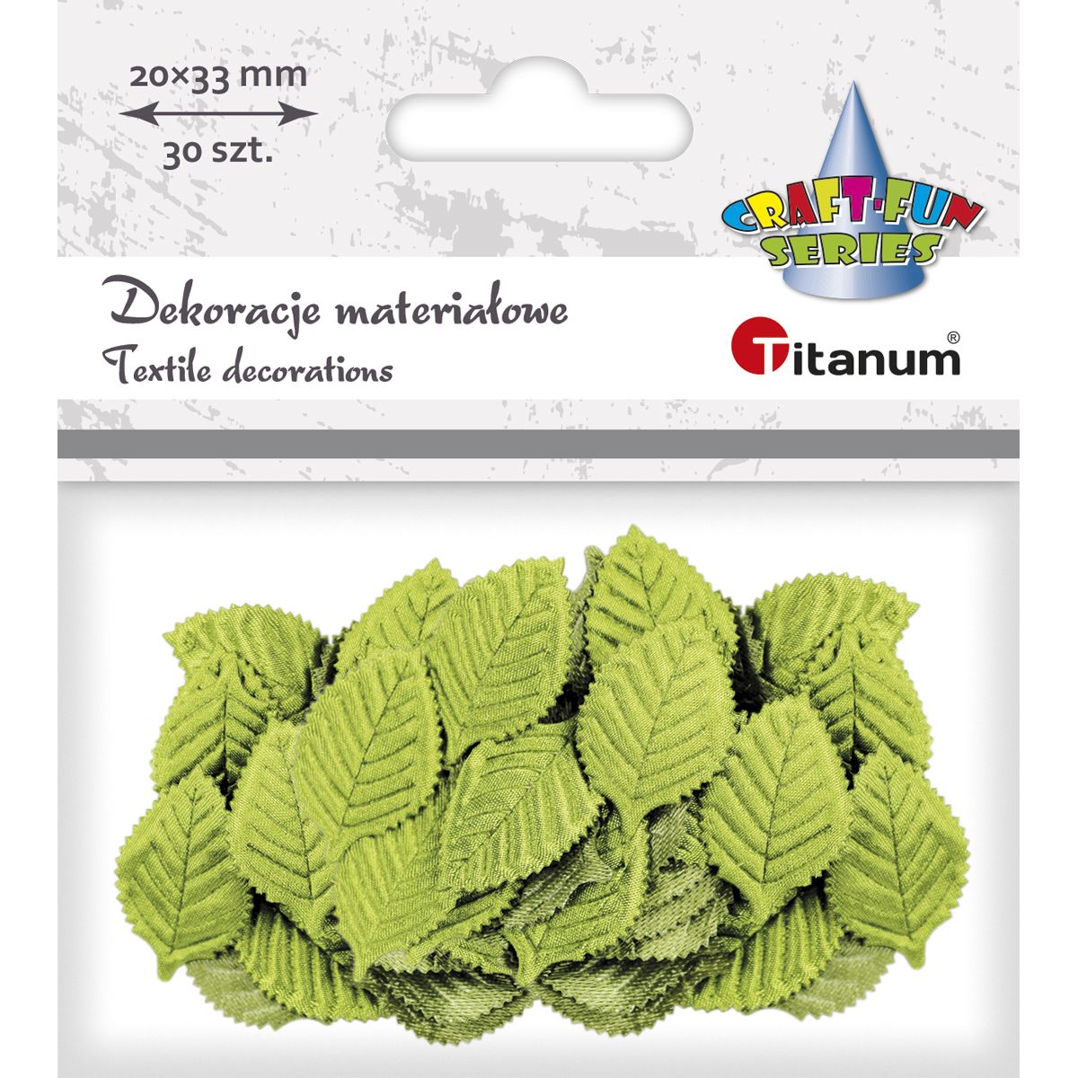 Listki materiałowe Titanum Craft-Fun Series zielone