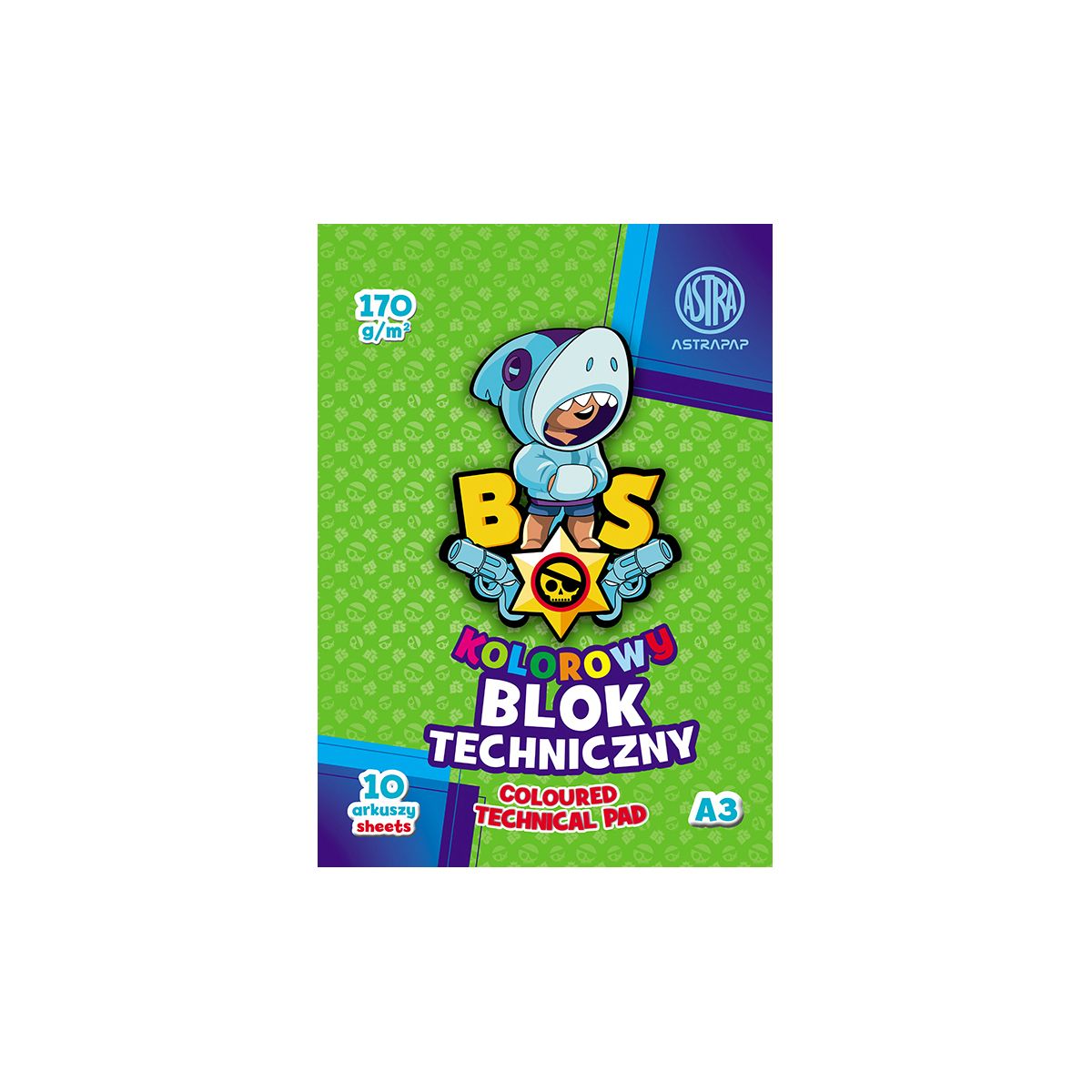 Blok techniczny Astrapap BS&Unicorn ASTRAPAP A3 mix 170g 10k (106021008)