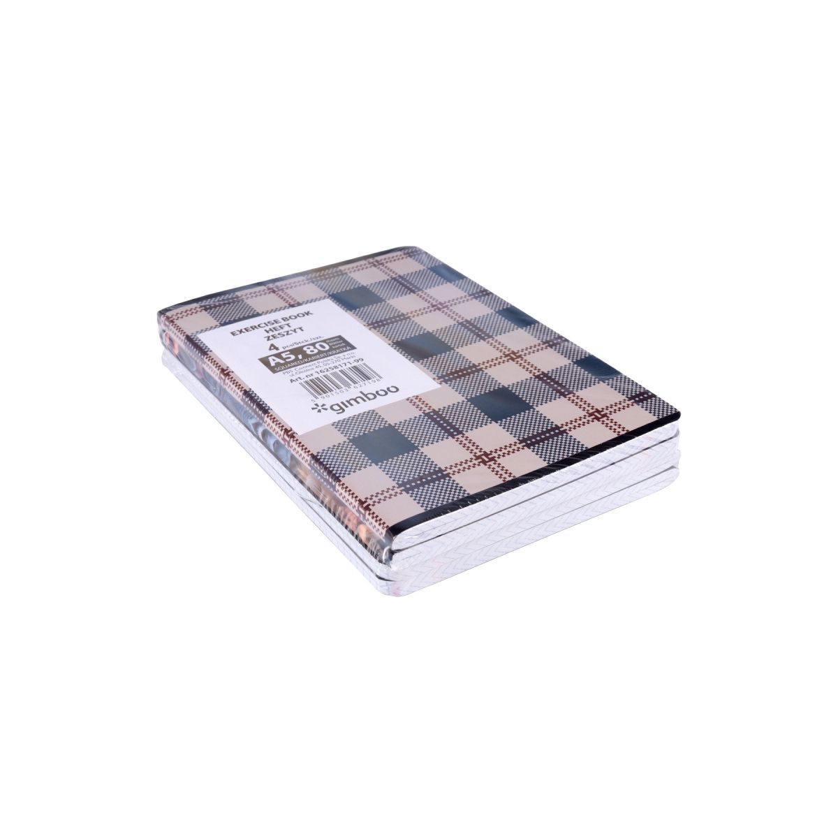 Zeszyt A5 80k. 70g kratka Gimboo (16258171-99)