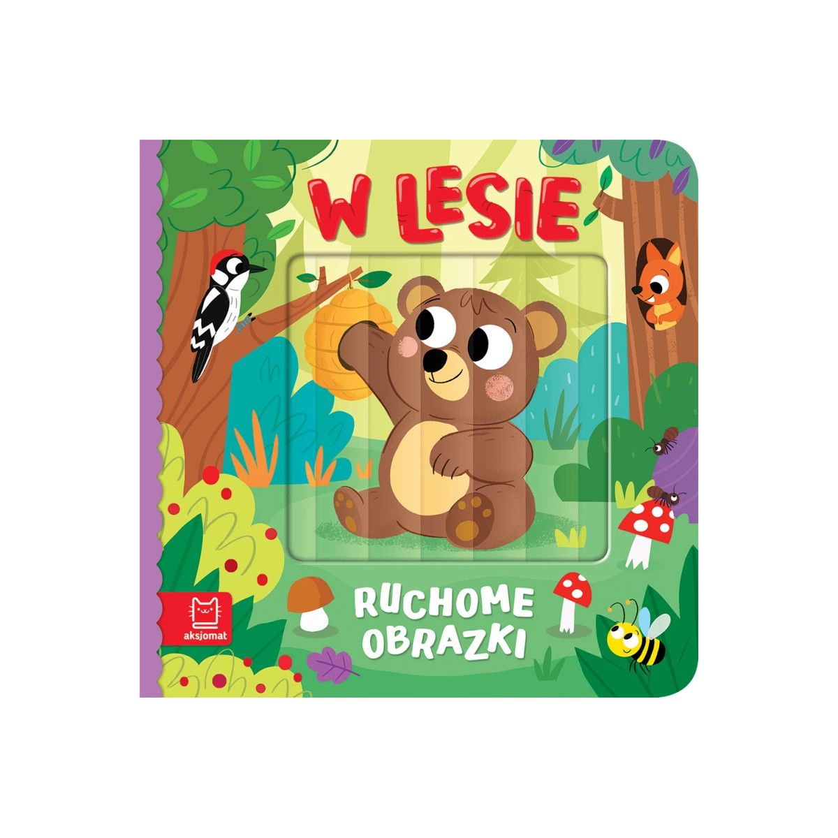 Książka dla dzieci Ruchome obrazki. W lesie Aksjomat