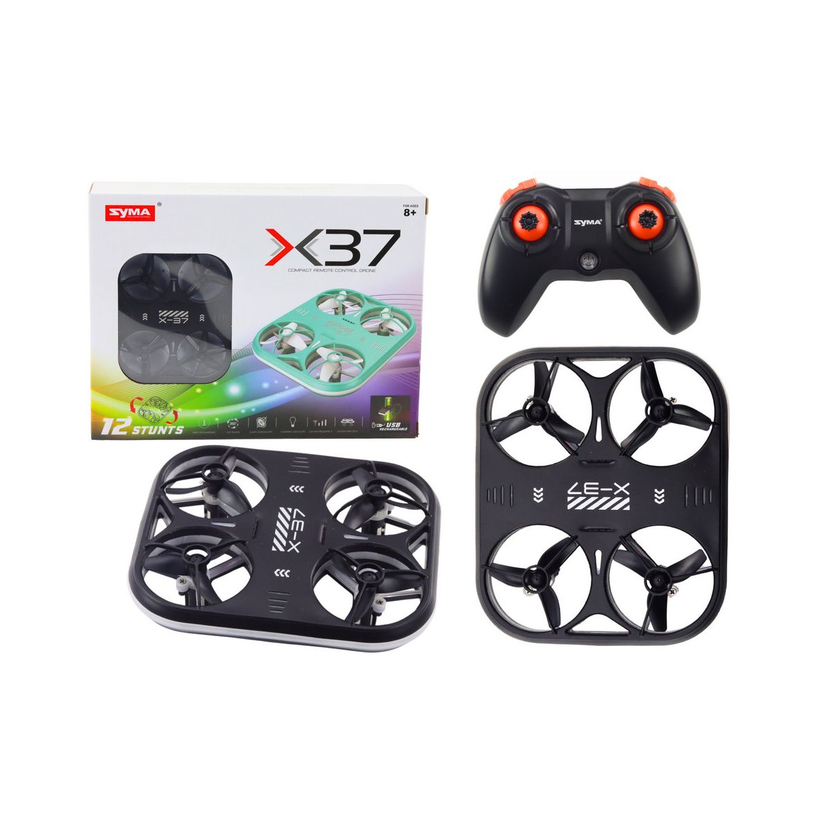 Dron Lean Zdalnie Sterowany RC X37 Syma Czarny (20880)