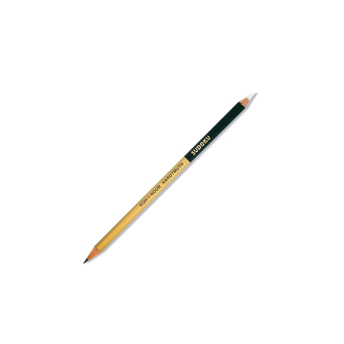 Ołówek Koh-I-Noor Sudoku dwustronny grafitowo-gumowy złoty lub srebrny (1350)