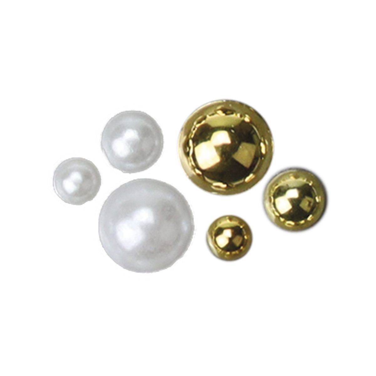 Kryształki Craft-Fun Series perełki mix Titanum (24CY0324 (white,gold))