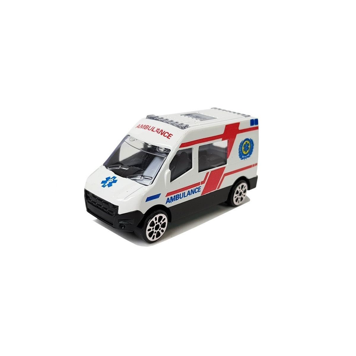 Ambulans Lean Zestaw Pojazdów Ambulans Pogotowie Resoraki 1:64 6 Sztuk (7595)