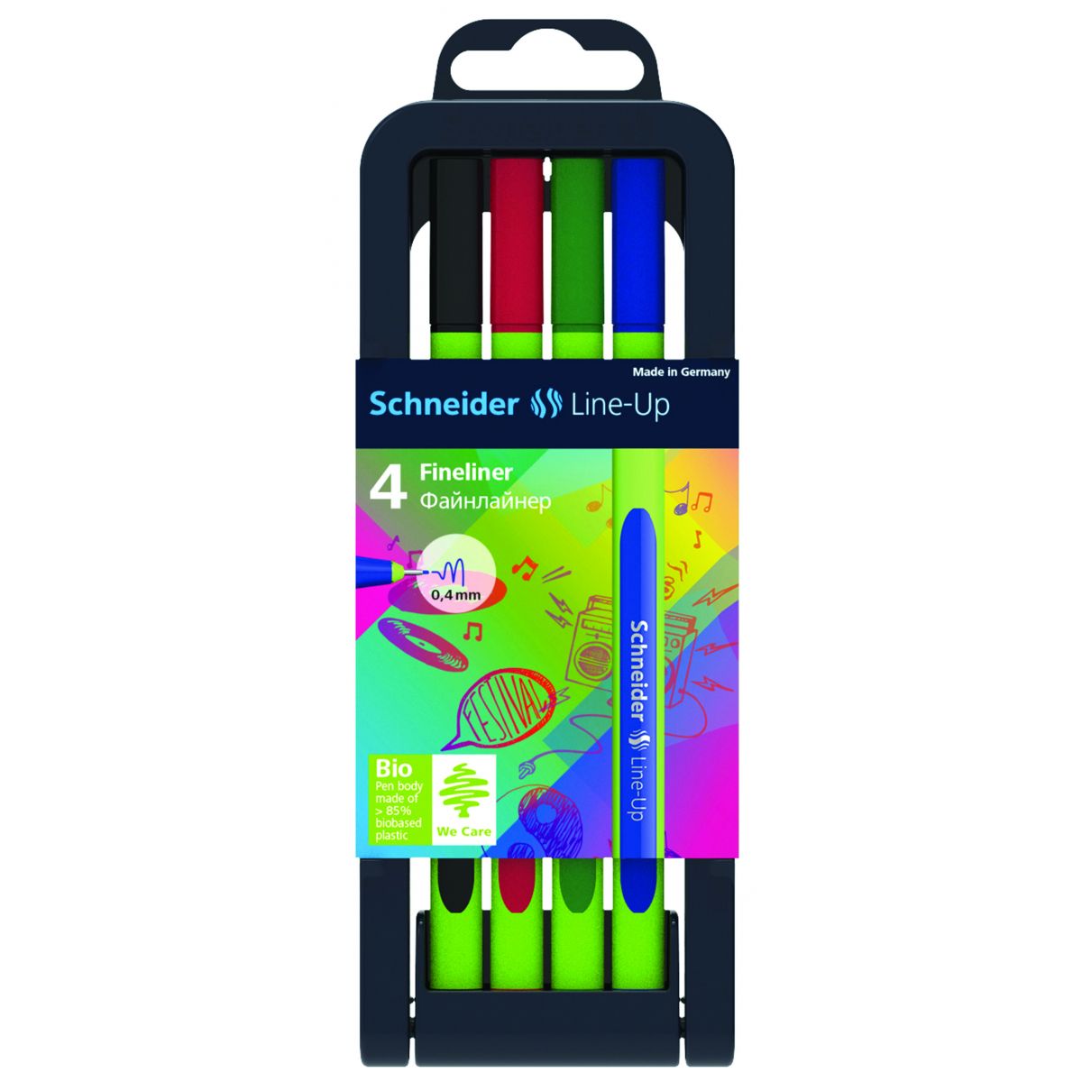 Cienkopis Line-Up mix 0,4mm 4kol. Schneider (SR191094)