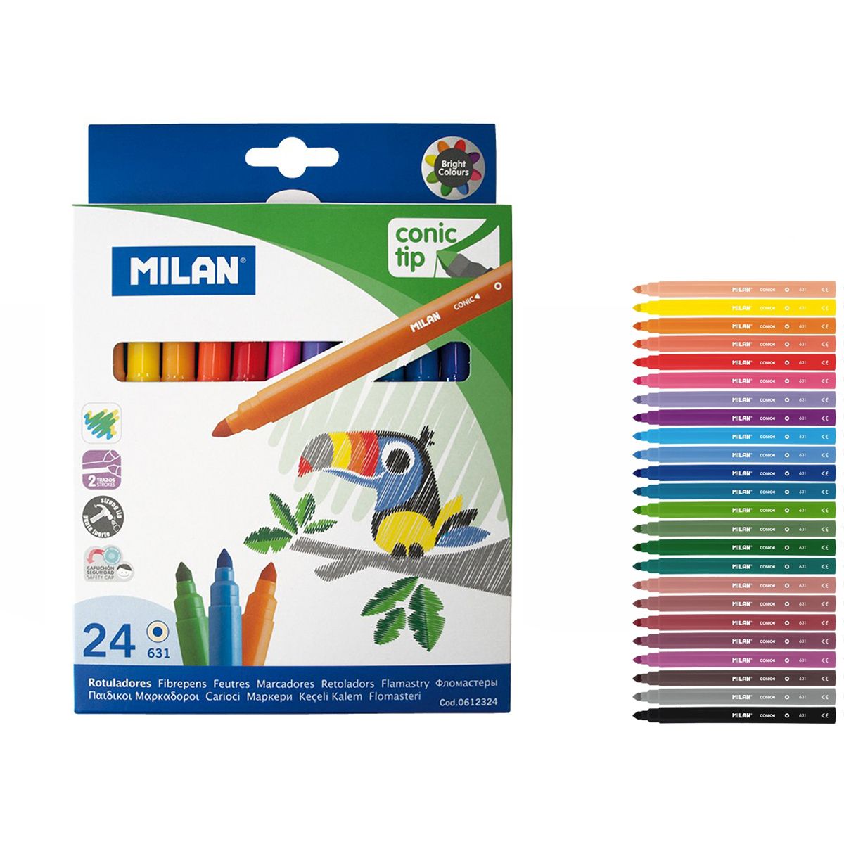 Flamastry Milan 24 kolory (0612324)