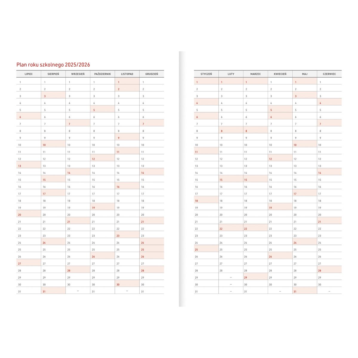 Kalendarz nauczyciela książkowy (terminarz) (403020) k:536-96 PCV KWIATY bezbarwny A5 Wydawnictwo Wokół Nas (A5TN078B)