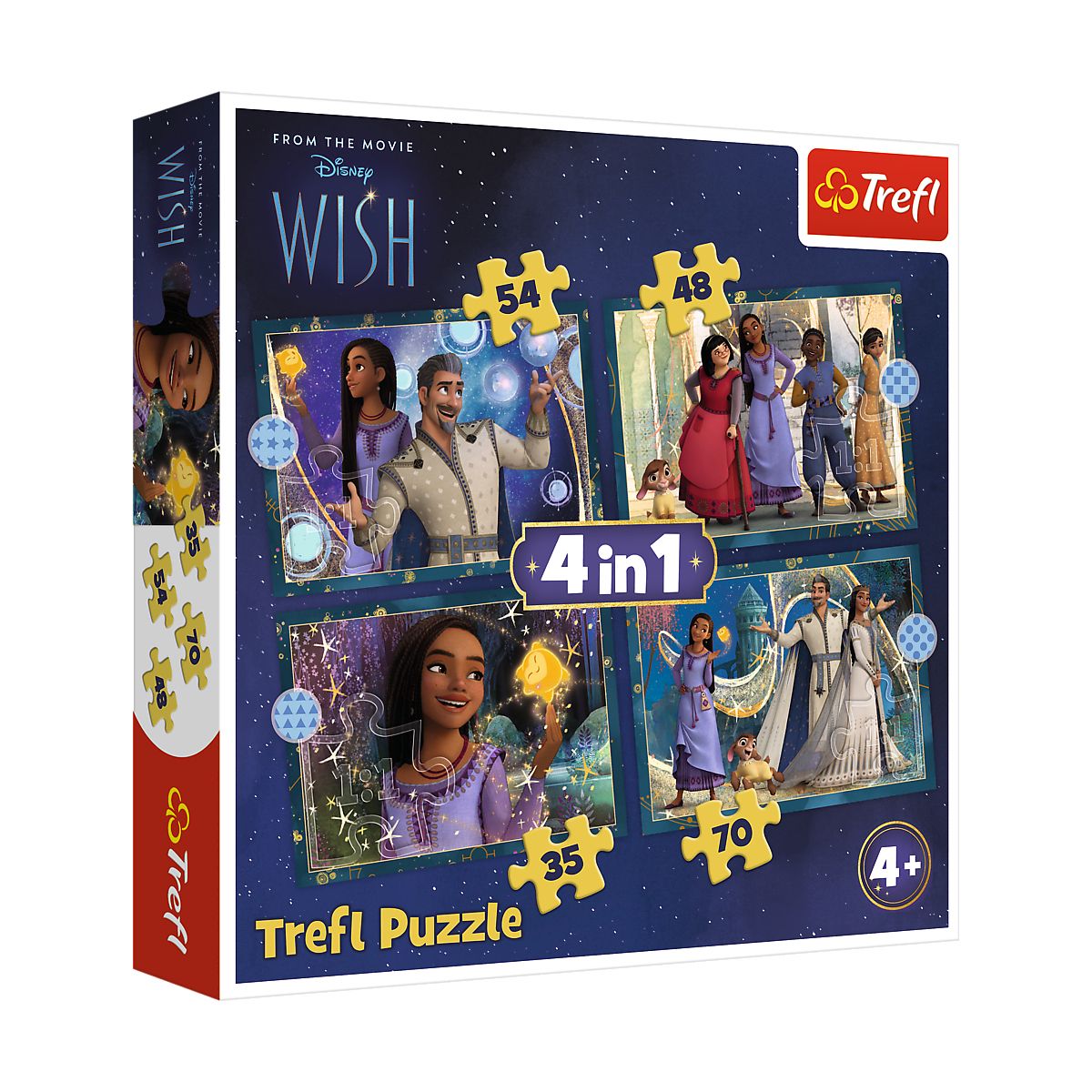 Puzzle Trefl Disney Marenia sie spełniają 4w1 el. (34649)