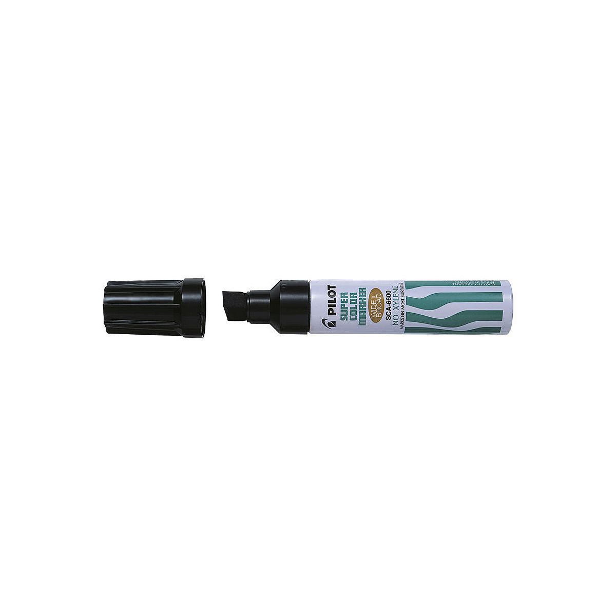 Marker permanentny Pilot czarny 3,0-12,5mm ścięta końcówka (SCA-6600-B)