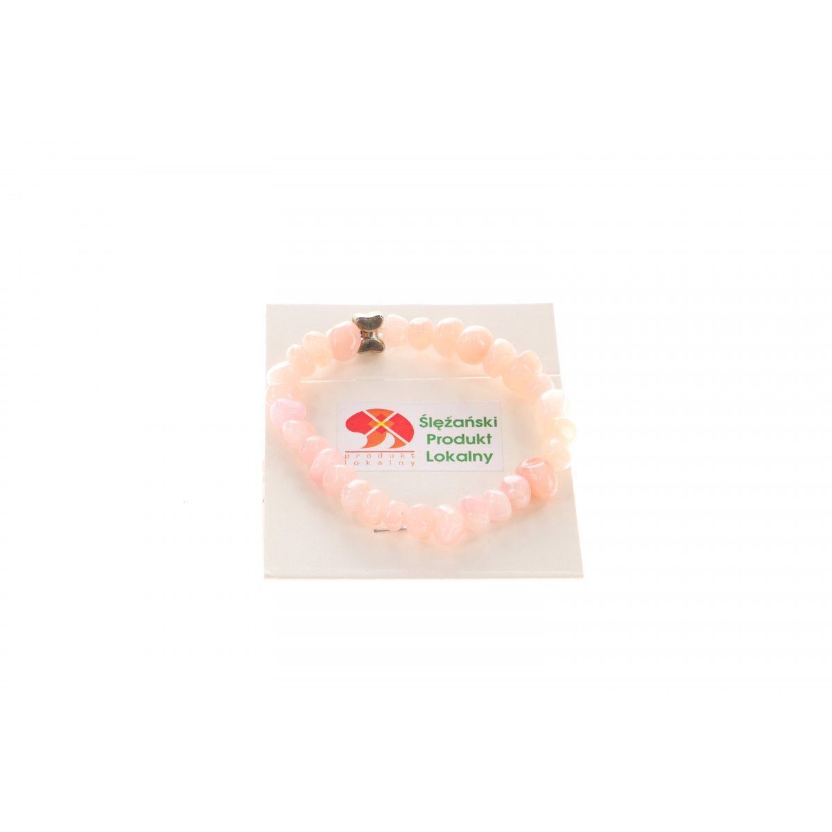 Bransoletka bransoletka jadeit górski bryłka róż 6x10mm Mol