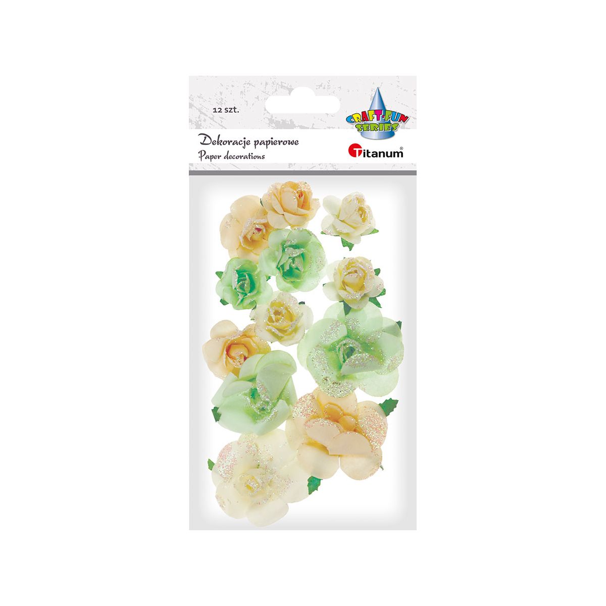 Ozdoba papierowa Titanum Craft-Fun Series kwiatki (22YX0825-12A)