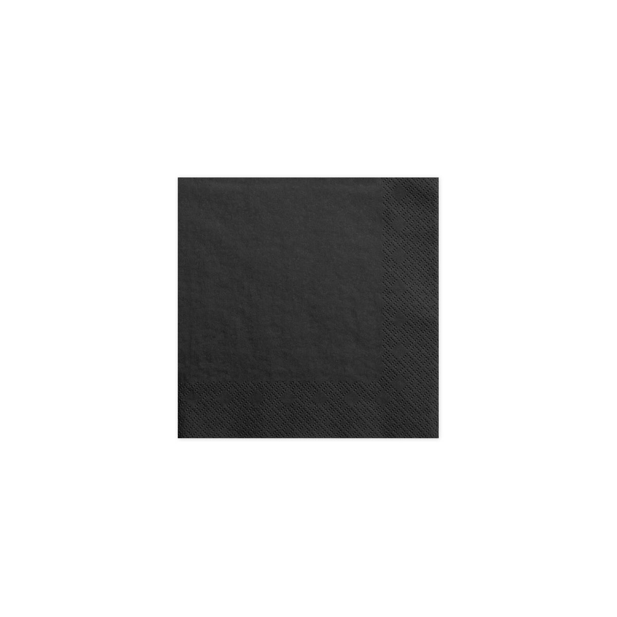 Serwetki trójwarstwowe CZARNY papier [mm:] 330x330 Partydeco (SP33-1-010)