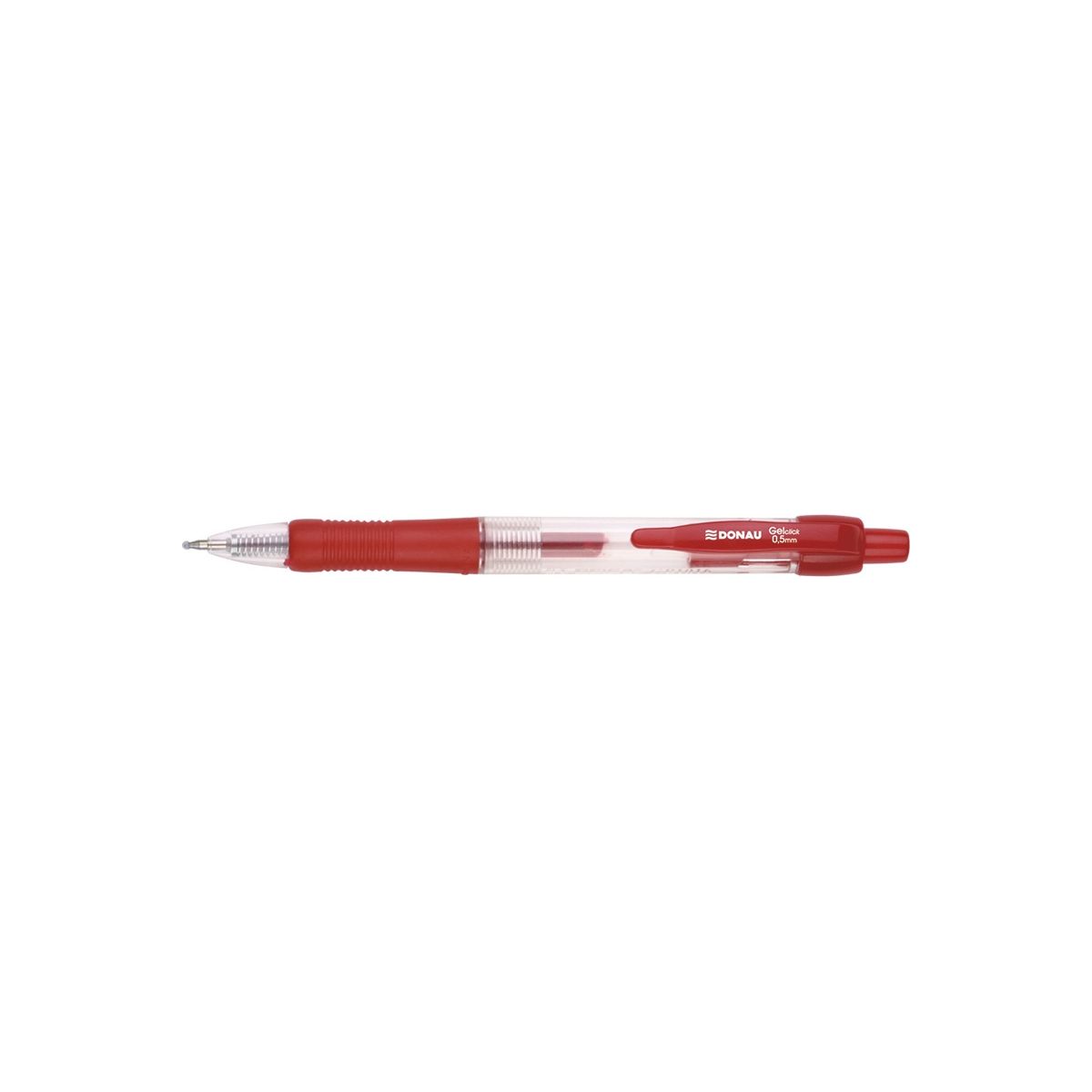 Długopis żelowy czerwony 0,5mm Donau (7344001PL-04)