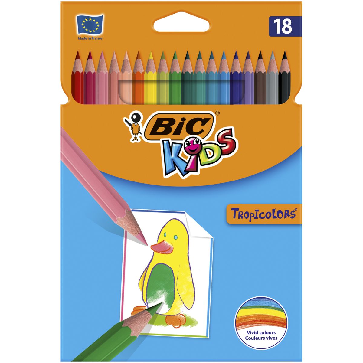 Kredki ołówkowe Bic Kids Tropicolors 2 18 kol 18 kol. (832567)