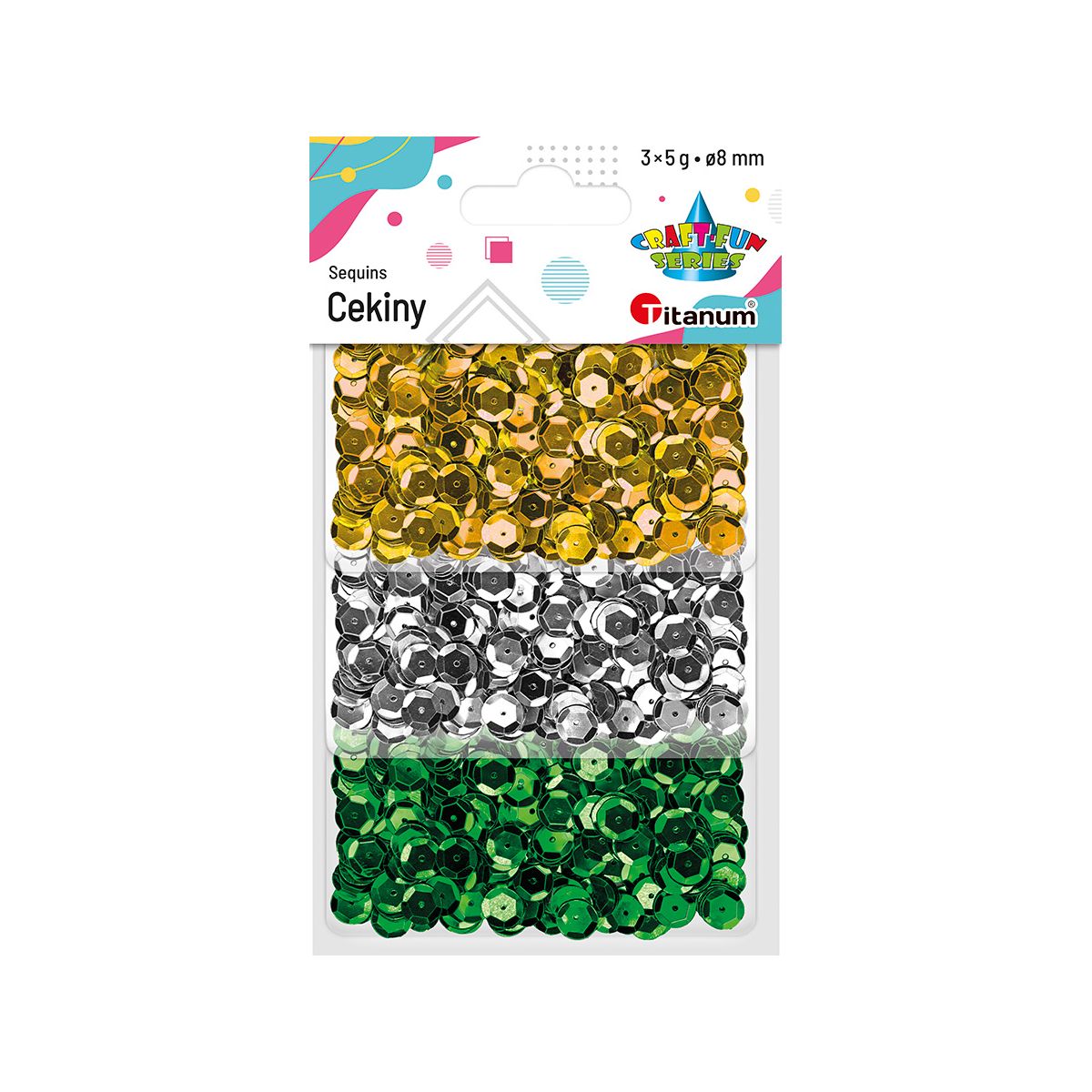 Cekiny Craft-Fun Series mix 5g Titanum (BEF-005)