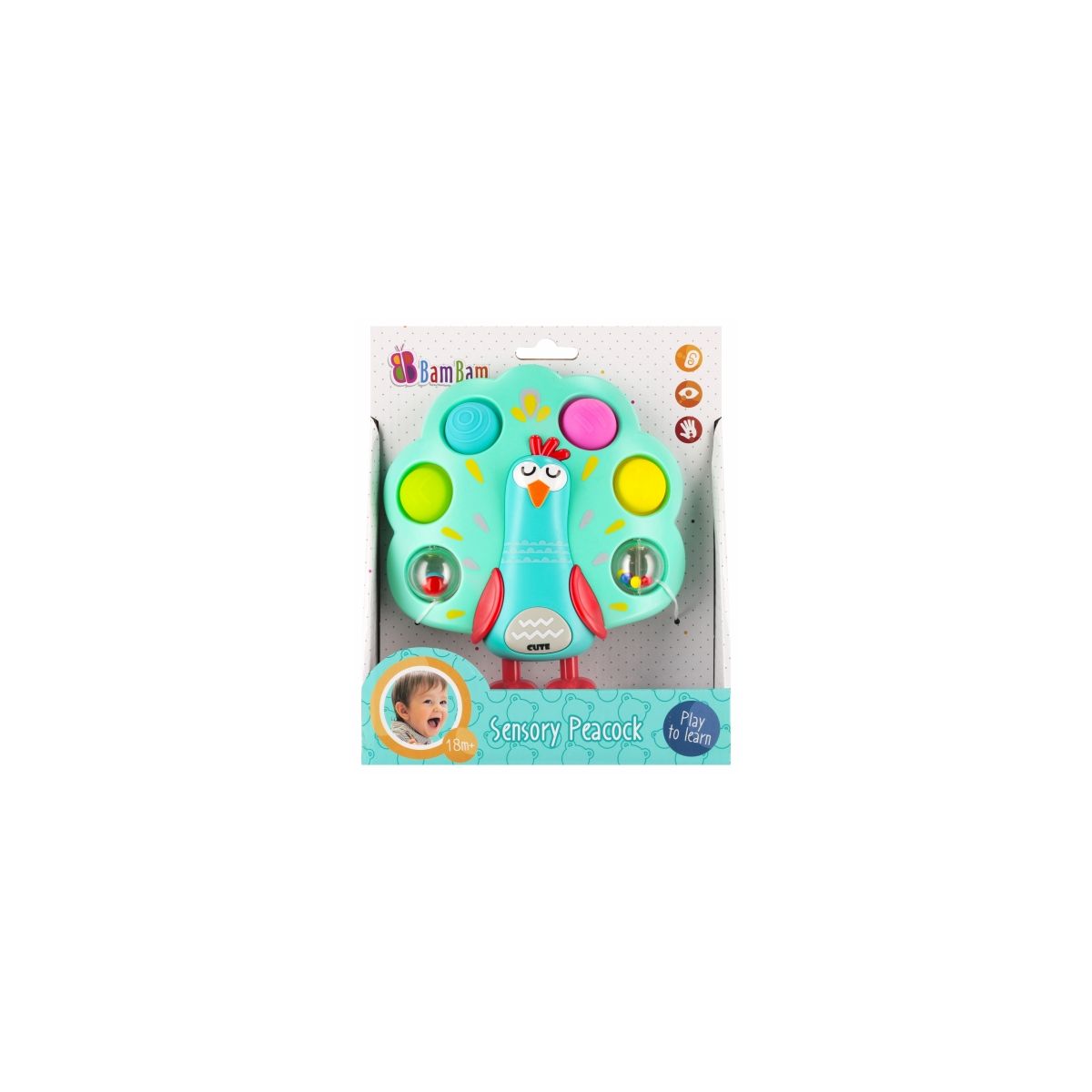 Zabawka edukacyjna sensoryczny paw Bam Bam (568985)