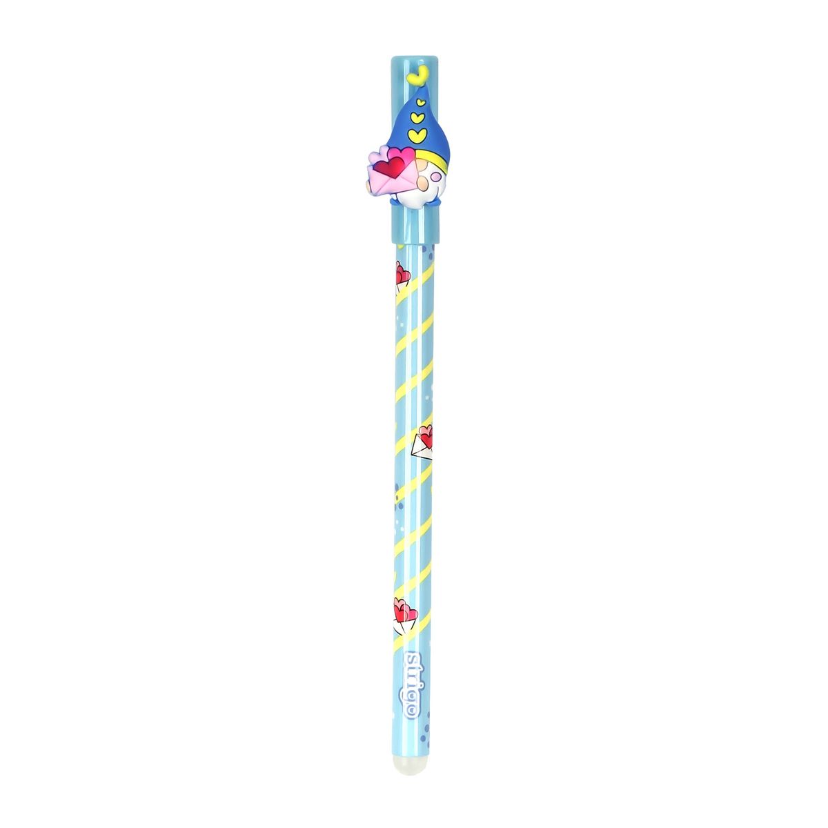 Długopis wymazywalny wymazywalny Skrzaty 5902315577527 niebieski 0,5mm Strigo (SSC18)