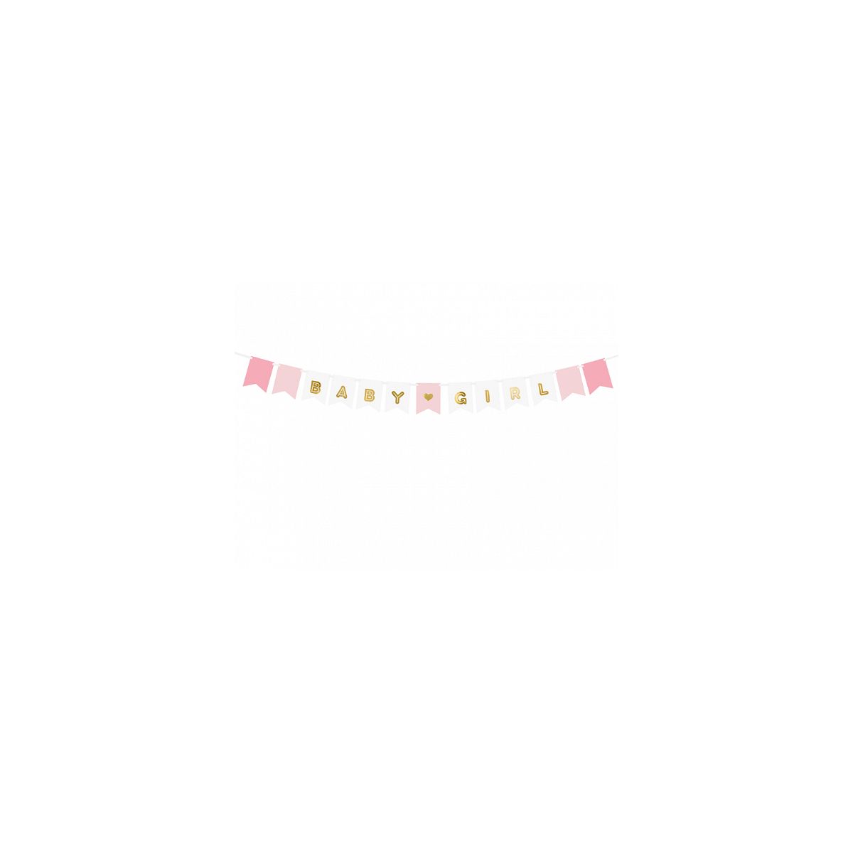 Baner Partydeco Baby Girl, mix, 15 x 175 cm (GRL60)