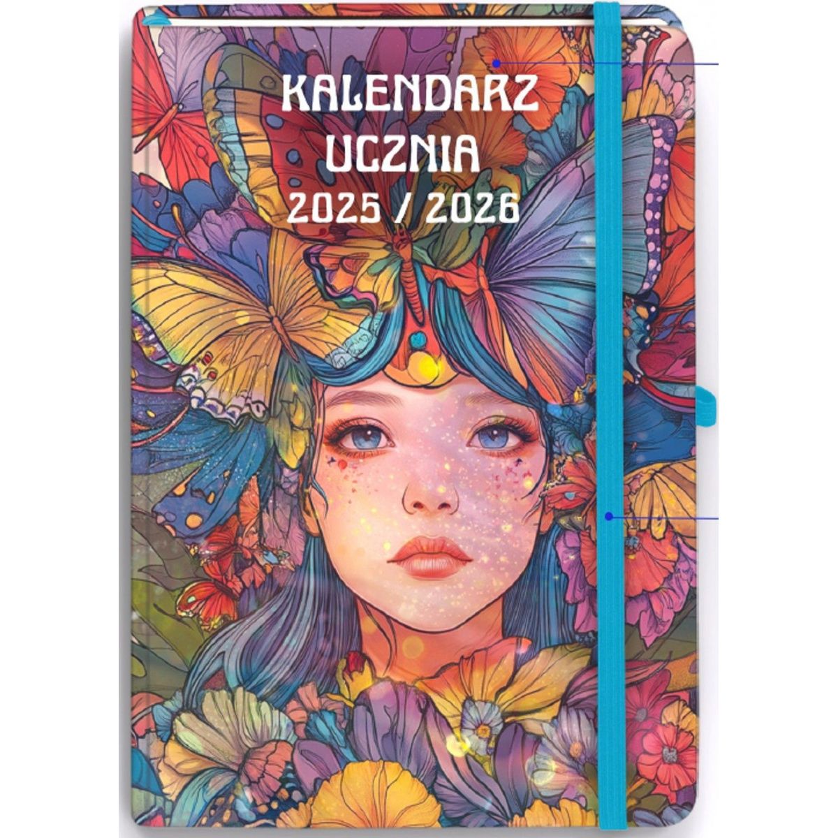 Kalendarz książkowy (terminarz) UCZNIA DZIEWCZYNA B6 Antra (2025/2026)