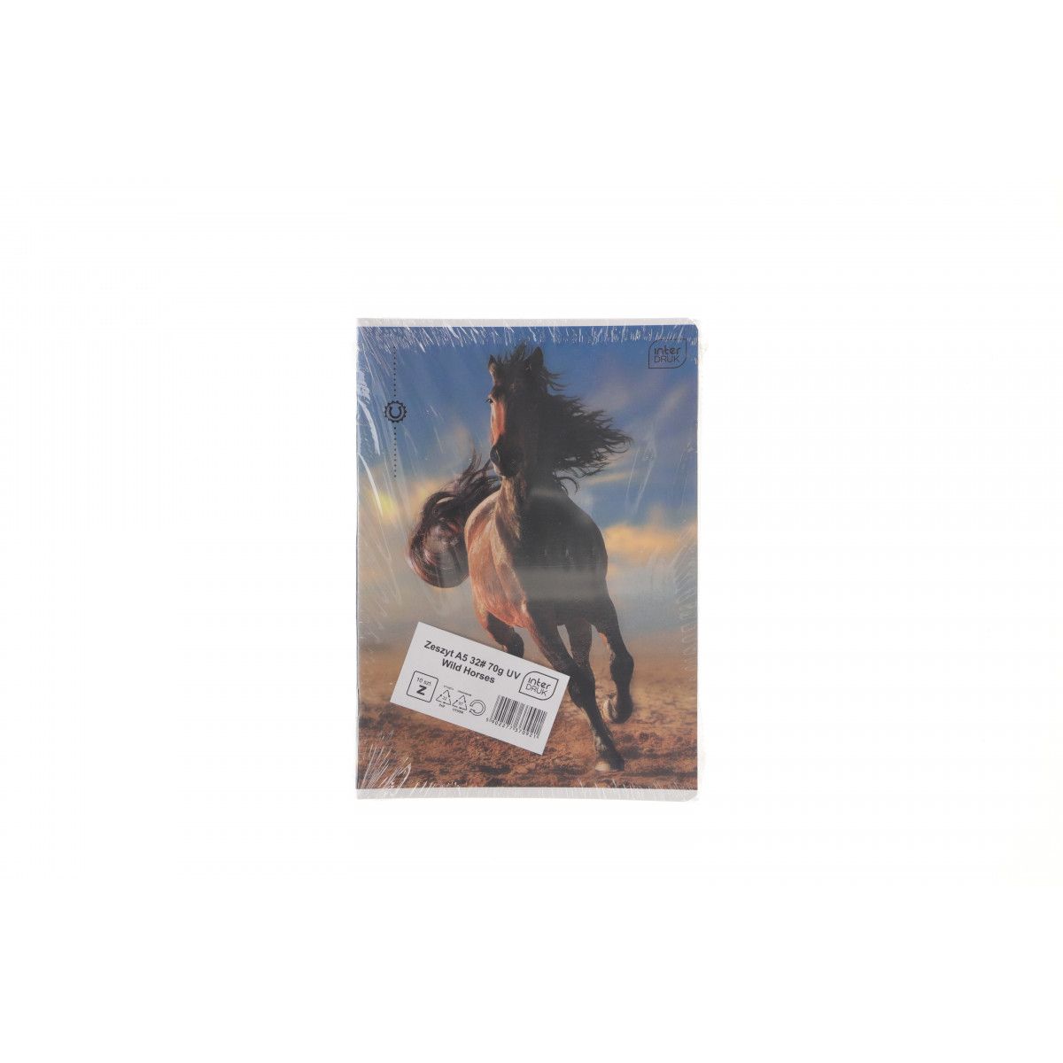 Zeszyt Interdruk WILD HORSES A5 32k. 70g krata