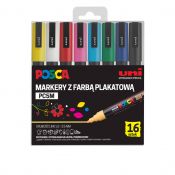 Marker specjalistyczny Posca PC-5M 16 sztuk 5906340928354 mix 1,8-2,5mm okrągła końcówka (194514)