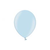 Balon gumowy Partydeco metalizowany 100 szt niebieski jasny (12M-073)