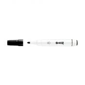 Marker suchościeralny Memobe z gąbką i  magnesem czarny czarny 1-3mm okrągła końcówka (MM351-02)