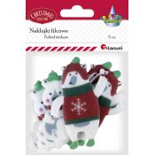 Naklejka (nalepka) Craft-Fun Series filcowe xmass niedźwiedzie polarne Titanum (4825)