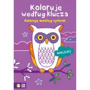 Książeczka edukacyjna Koloruję według klucza. Koloruję według cyferek Zielona Sowa