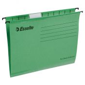 Teczka zawieszkowa standardowe A4 zielony karton 210g Esselte (90318)