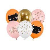 Balon gumowy Partydeco Hocus Pocus, mix mix 300mm 12cal (SB14P-326-000-6)